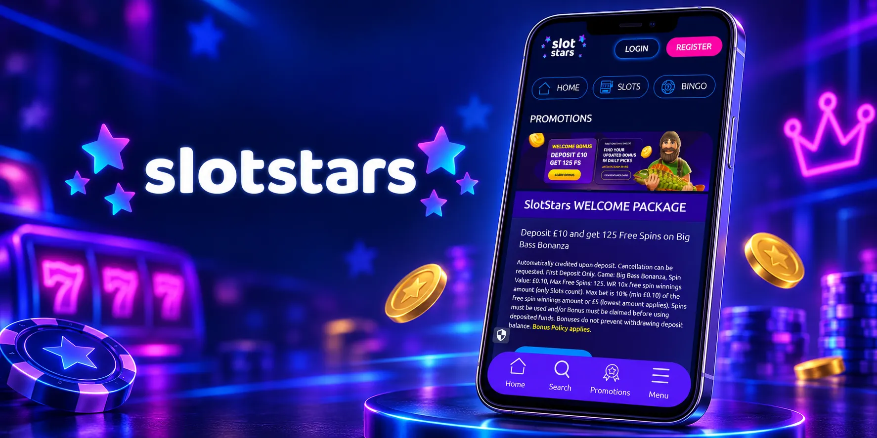 SlotStars Casino App Screenshot